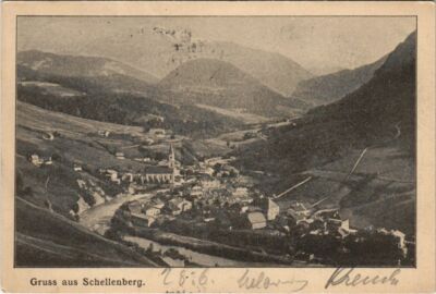 Old postcard postcard Schellenberg - total view GERMANY (1063954)