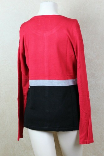 Nuevo cárdigan combo rojo amore para mujer Karen Scott talla S _ nuevo con etiquetas B13e4 - Imagen 2 de 6