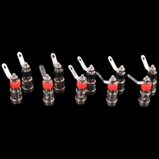 5 PAIRS Speaker Audio Terminal Binding Post Spring Loaded Type Nickel Plated