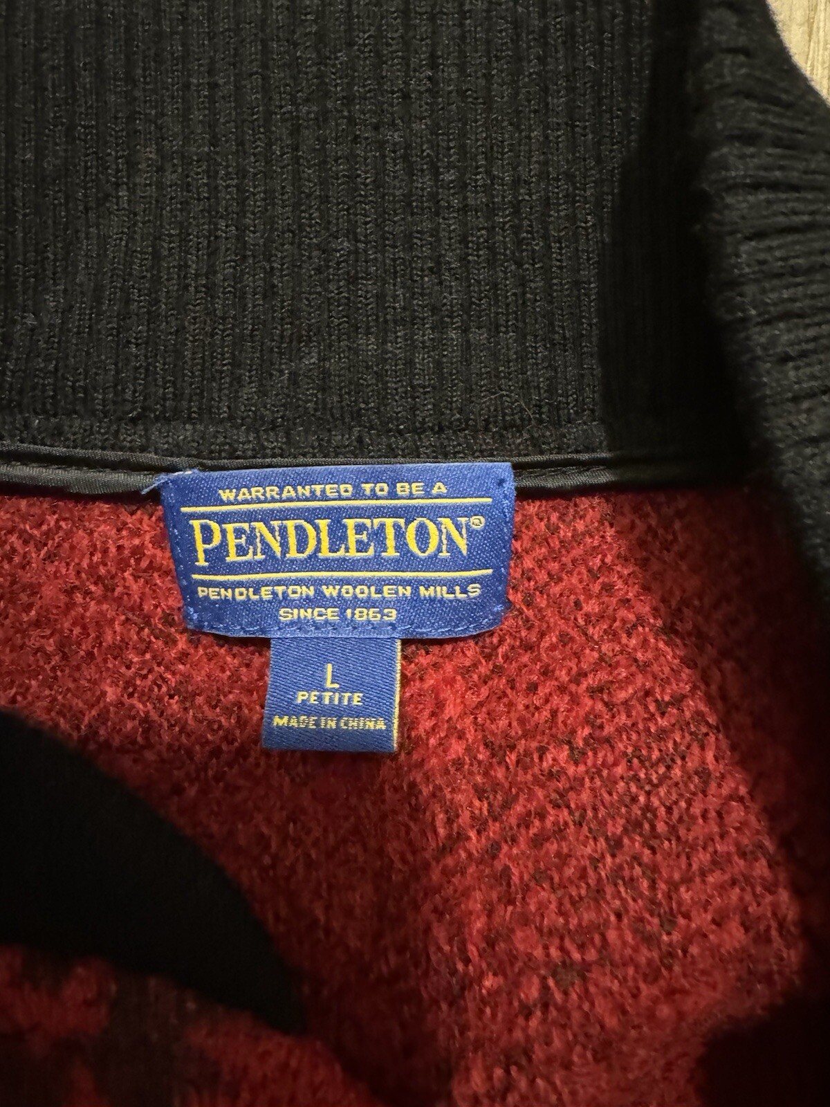 Pendleton Women’s Button Cardigan Jacket Red And … - image 5