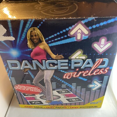 PS2-Wireless Dance Pad-DDR Max, Max 2 And Extreme Original Box And Manual Also