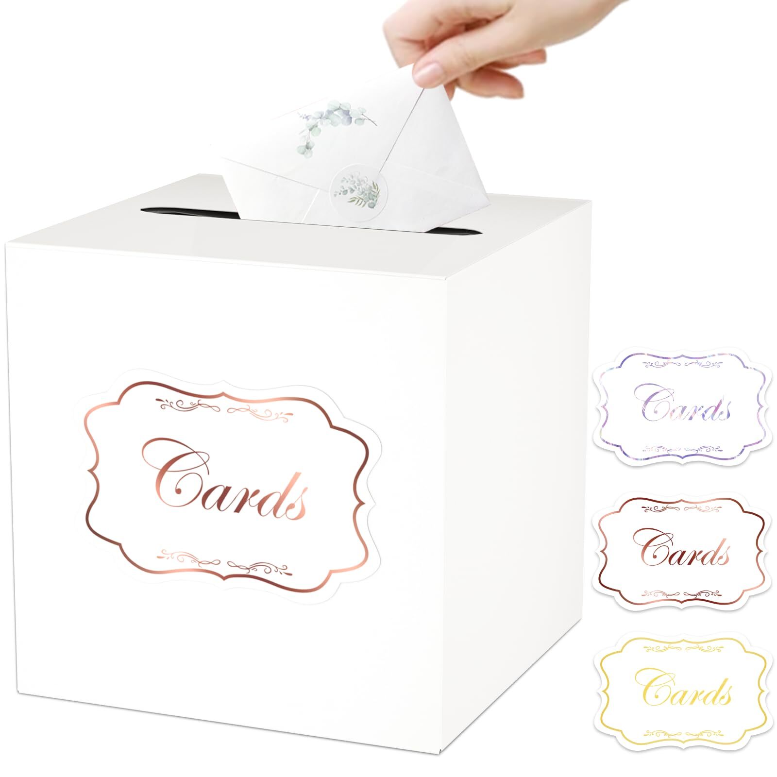 Wedding Card Boxes For Reception White Gift Card Box Holder 