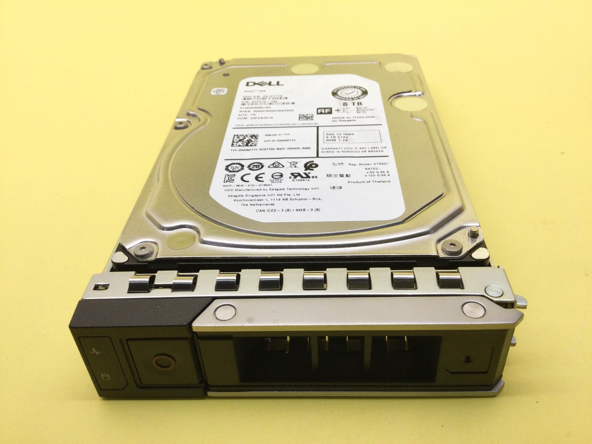 M40TH Dell 8TB 7.2K SAS 12Gbps 3.5