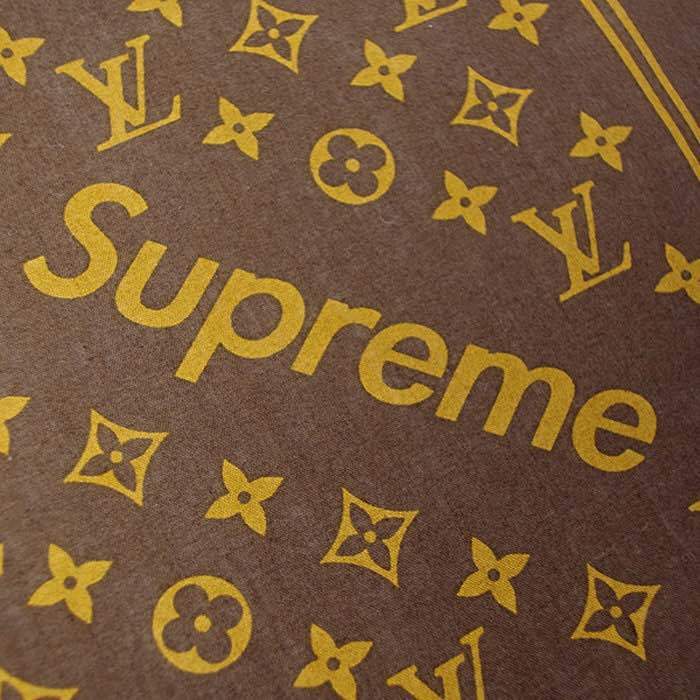 louis vuitton gold supreme wallpaper