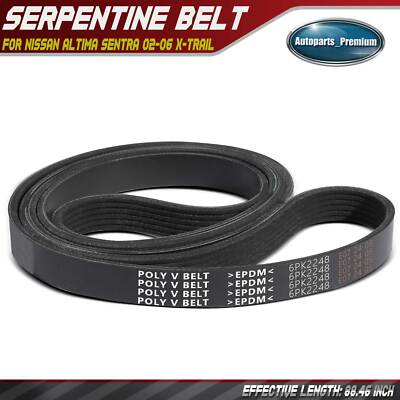 88.46 inch Serpentine Belt for Nissan Altima Sentra 2002-2006 X-Trail 2003-2006