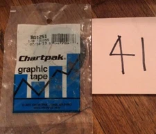 CHARTPAK BG1251 1/6 X 648 GRAPHIC TAPE BLACK GLOSS