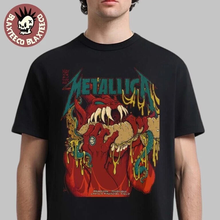 Metallica 72 Seasons Tour 2025 Philadelphia Pop Up Poster Graphic Tee S-4XL