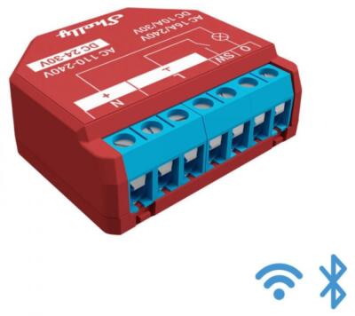 Shelly Plus 1PM, WLAN + Bluetooth Schaltaktor mit Messfunktion WiFi-Schalter