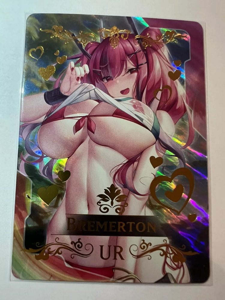 BREMERTON Azur Lane UR Goddess Story Anime Waifu Card Girl Foil Doujin ACG