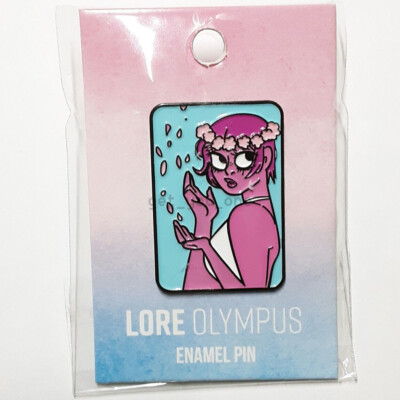 NEW Lore Olympus Persephone Flower Crown Enamel Pin Official Webtoon