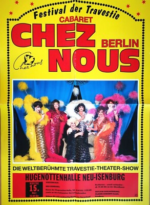 CHEZ NOUZ - TRAVESTIE 1987 NEU ISENBURG - Concert Poster - Plakat - A1 F/U 1188