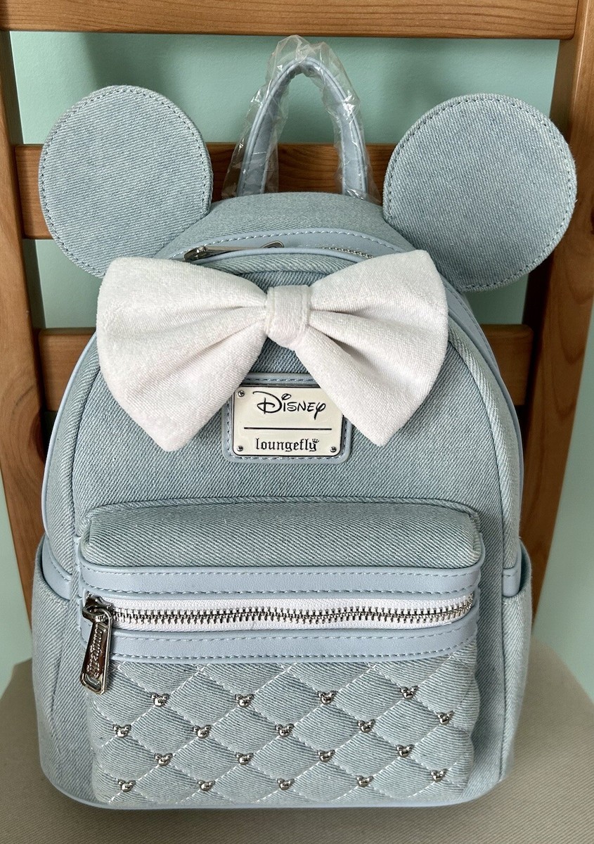 New with Tags Loungefly Disney Minnie Mouse Denim Mini  display picture 1