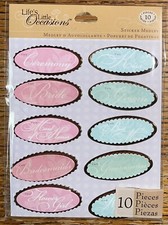 K Company Lifes Little Occasion Medley Wedding Party Ceremony Scrapbook Stickers