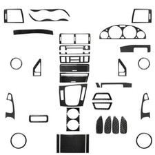 39Pcs Carbon Fiber Full Interior ​Kit Cover Trim For BMW 3 Series M3 E46 1998-05