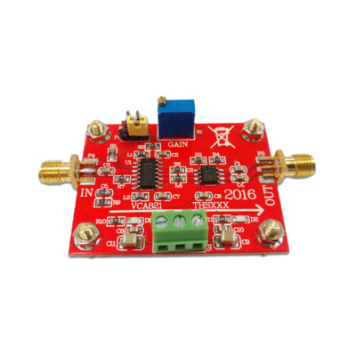 Adjustable Gain Amplifier VCA821 THS3201 200M Bandwidth 40dB Output With Load