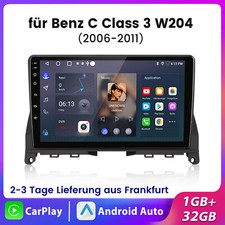 F&uuml;r Mercedes C-Klasse W204 S204 Android13 Autoradio GPS Navi WIFI FM RDS CarPlay