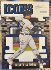 2021 Panini Absolute Icons Miguel Cabrera #I-4 Detroit Tigers