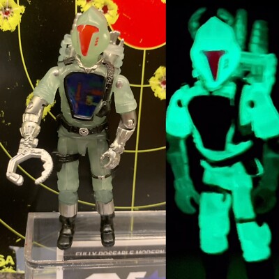 New Gi Joe Black Major Cobra GID Ghost Bats Exclusive Lot Limited