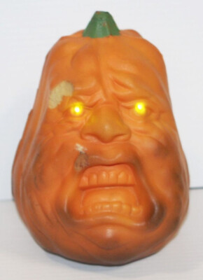 Todd Masters Alan Dart Screaming Light UP Oh Lantern Pumpkin Foam Face Figure