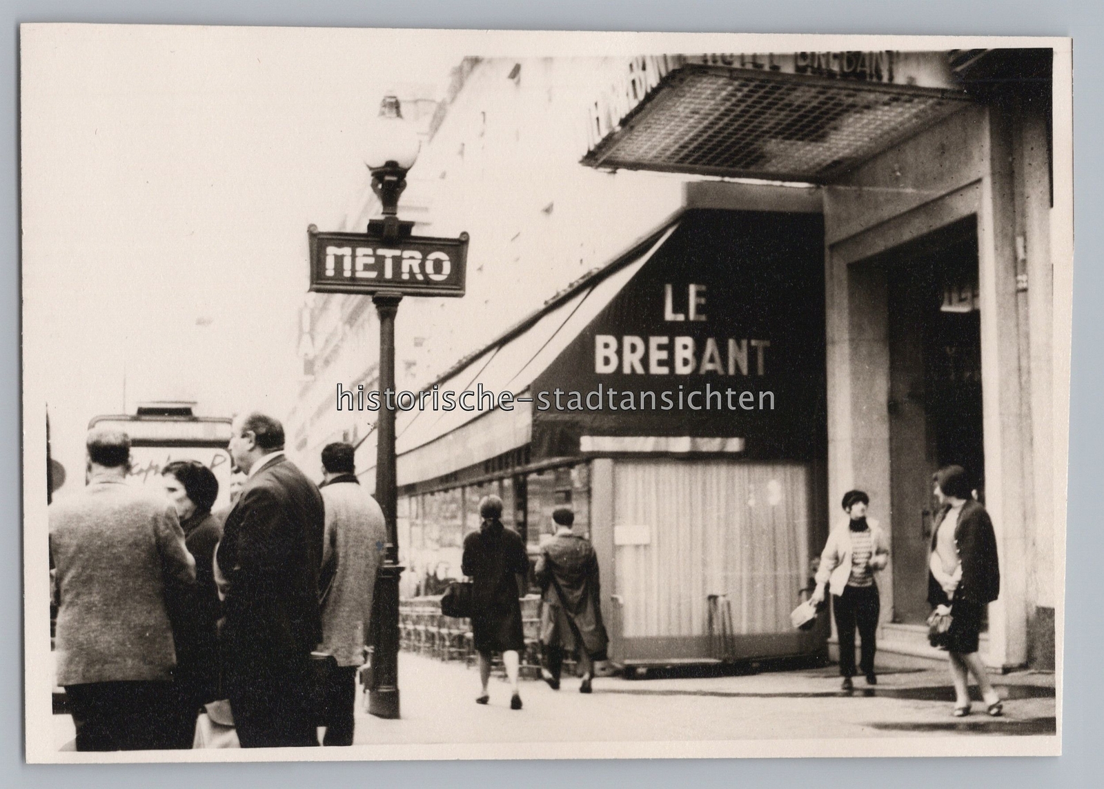 Paris Frankreich 1966 - Metro Café Le Brebant - Altes Foto 1960er