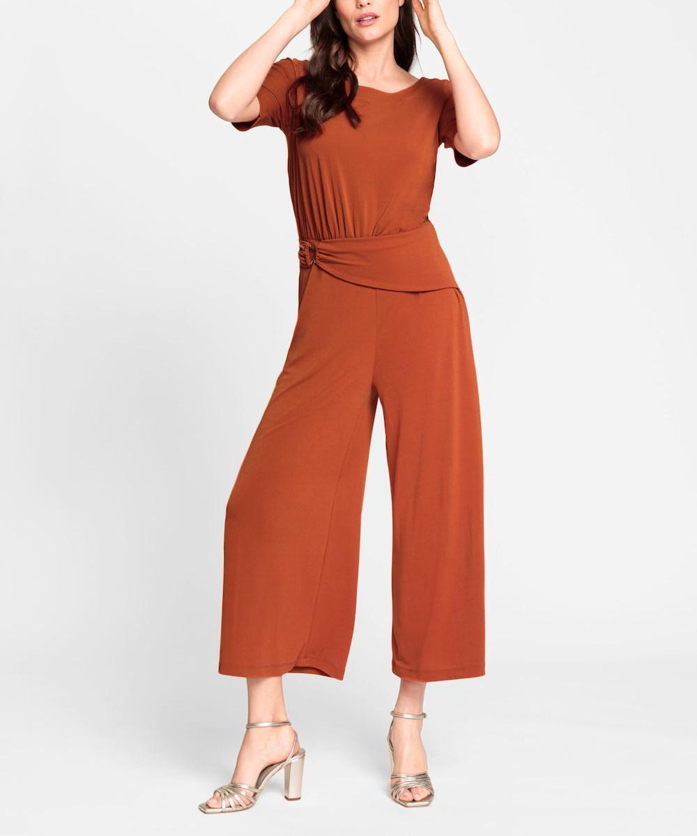 Mode von Heine Damen Overall Jumpsuit Einteiler Hosenanzug rostrot Gr