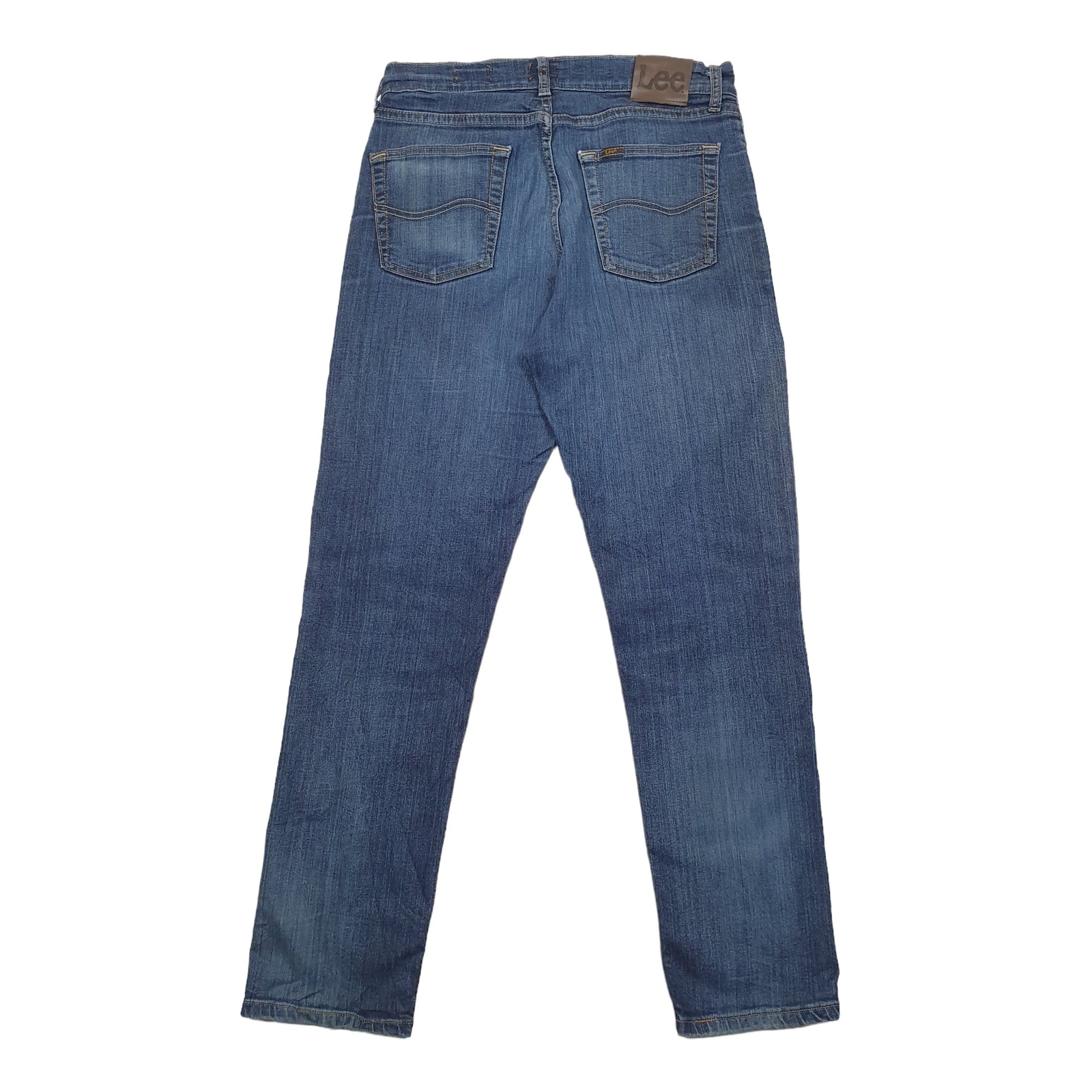 LEE Regular Jeans Straight Fit Blue Denim Trousers Mens W30 L30 image 3