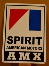 AMC AMX SPIRIT Javlin American Motors Racing Sign Mechanic Service Garage 