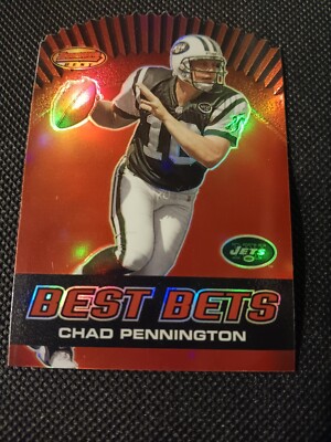 2000 CHAD PENNINGTON BOWMAN ROOKIE BEST BETS CARD RC #B3 NY JETS DOLPHINS