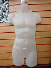 Male Hanging Body Form Full Retail Mannequin SKIN, BLACK, WHITE, GOLD , SILVER