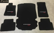 Fußmatten Kofferraummatte Set für Chevrolet Camaro Cabrio SS silber rot ab 2016'