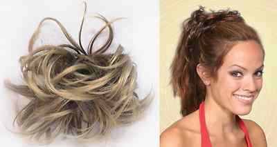 LOOSE WAVE HAIR SCRUNCHIE PONYTAIL HOLDER HAIRPIECE EXTENSIONS 4.5'' WAVY SOPHIE