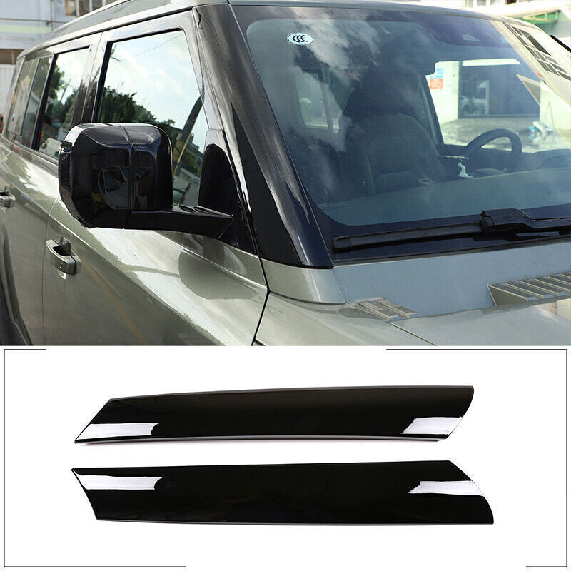 For Land Rover Defender 2020-2022 ABS Black Front Windshield A-pillar Trim Panel