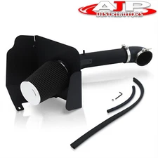 Black Cold Air Intake + Filter Shield For 2007-2008 Chevy Suburban Silverado V8