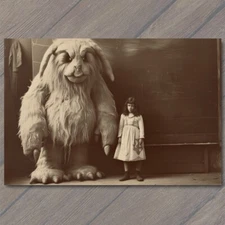 Art Print Girl Monster Weird Creepy Imaginary Friend Nightmare Scary Unusual Dol