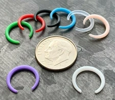 1pc Soft Touch Bioflex Septum Ring / Buffalo Taper Expander Plug Pincer