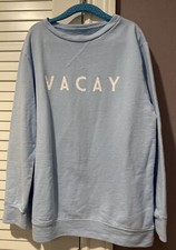 B C California - Power Blue Sweatshirt  Vacay  - Boys 8-9Y 