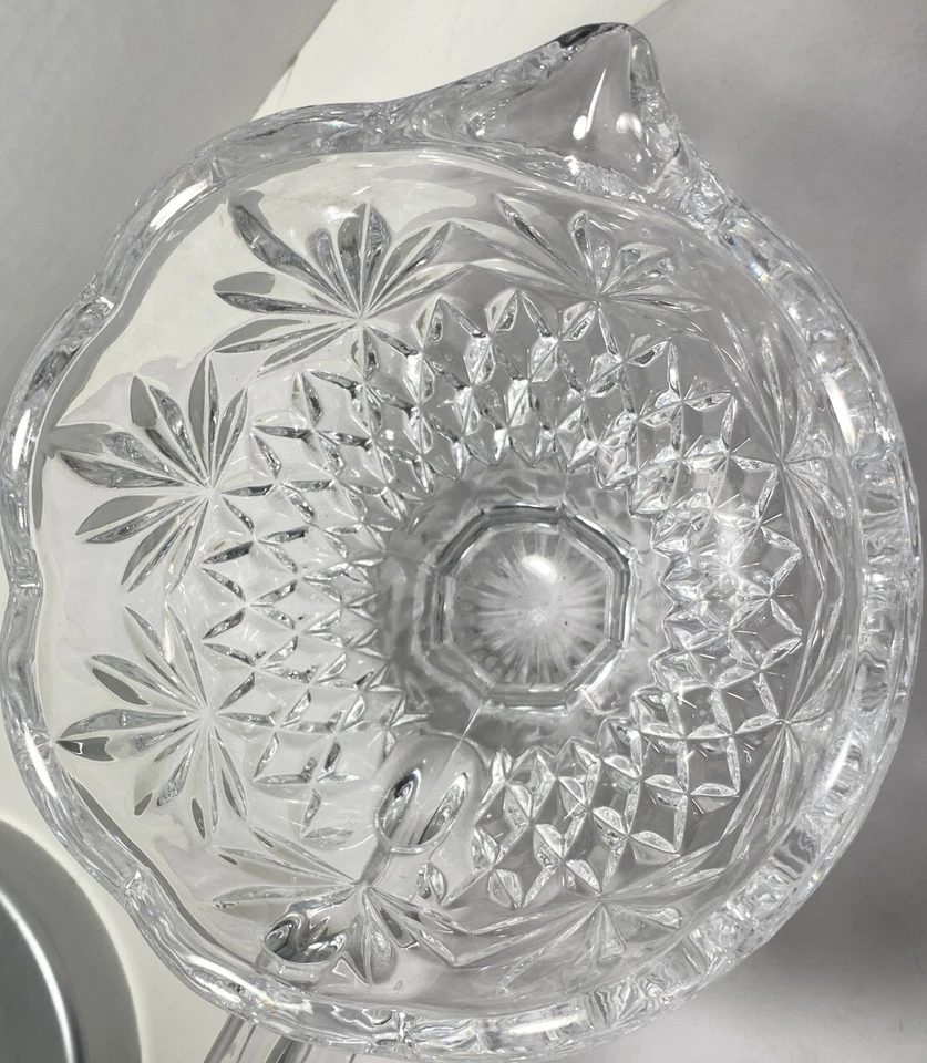 Crystal Godinger 130 Shannon mango Gravy bote/crema 5” piña diamante  Foto 2 de 4