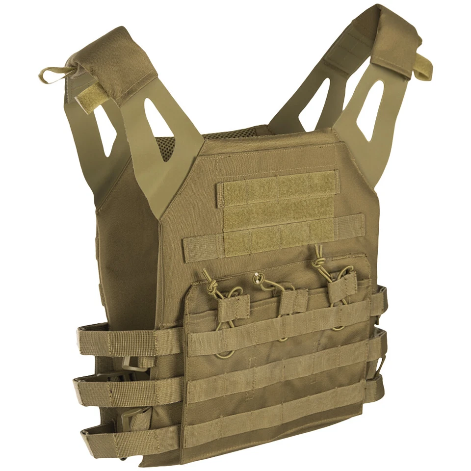 Mil-Tec Porte-Plaque Gilet Gen II Armée Airsoft Paintball Police Tactique Coyote - Photo 1/1