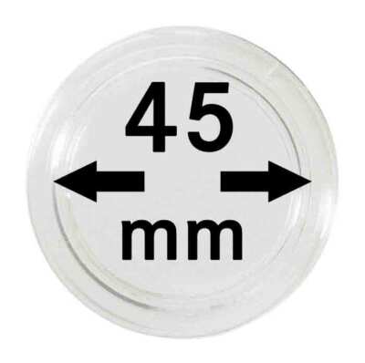 Lindner S22704500P Special Coin Capsules EXTRA High Inner 4.8 mm Ø 45 mm
