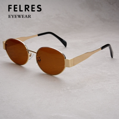 Metal Round Retro Punk Sunglasses Men Women Outdoor Shade  display picture 1