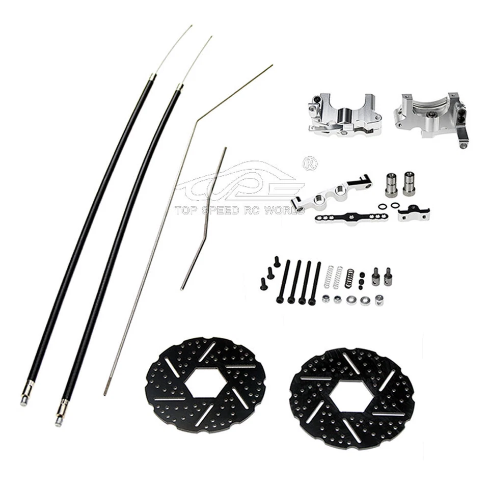 Front Wheel Cable Brake System Set in US for 1/5 HPI Baja 5B 5T SS 5SC ROVAN KM - Image 2 of 4