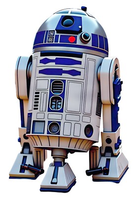 Artist Sketch R2D2 Sticker star wars droids weatherproof  bumper vinyl decal