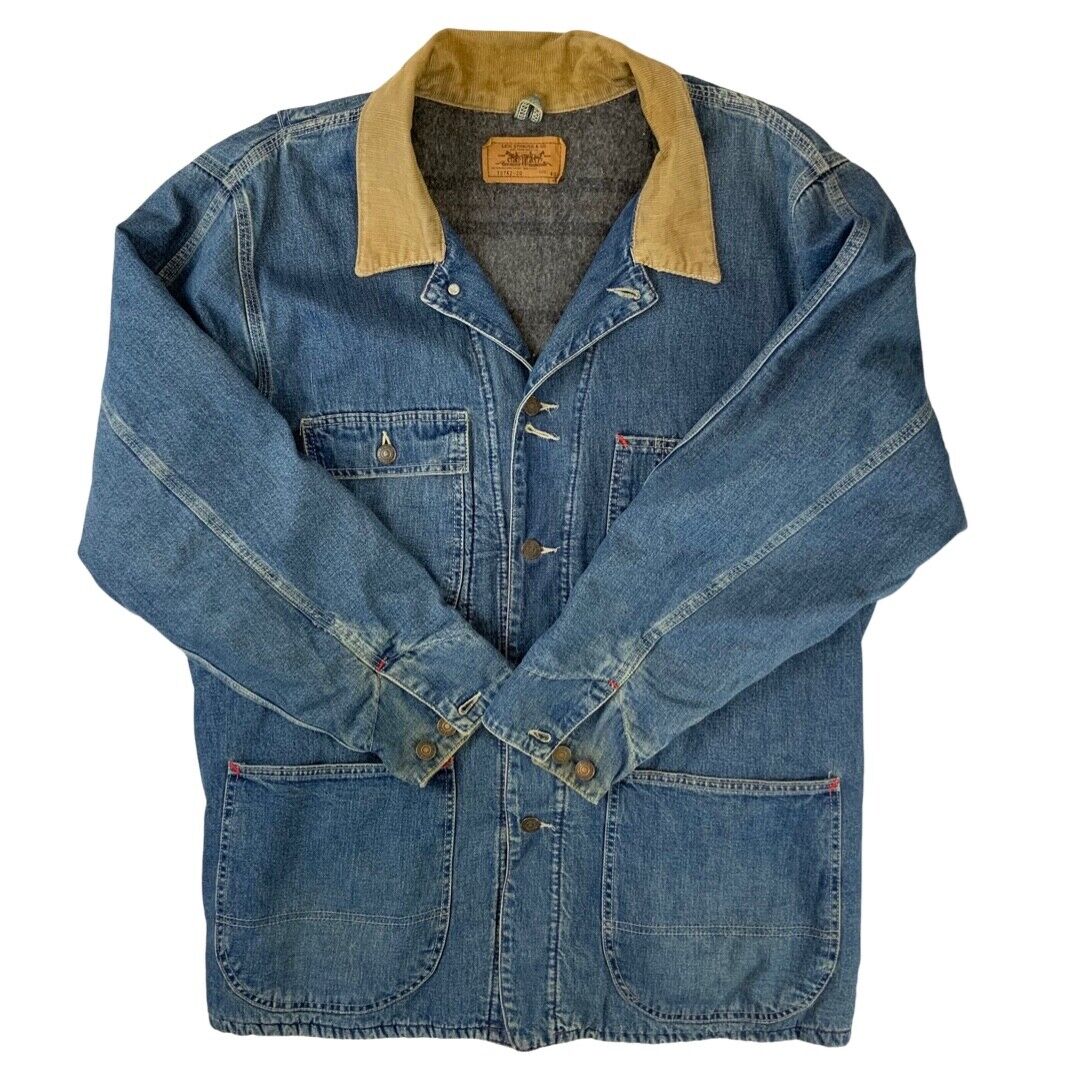 VTG RARE 70742-20 LEVIS WORKERS BLANKET LINED DENIM CHORE VTG RARE 70742-20 LEVIS WORKERS BLANKET LINED DENIM CHORE