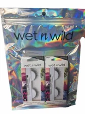 2 Pack Wet n Wild False Eyelashes & Glue Set-SHUTTER SHOCK-New In Box