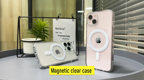 Moderne Wireless Charging Clear Handyhülle iPhone 14 Plus - Video 1 von 1