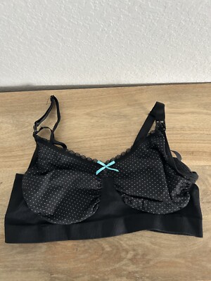 Bravado Confetti Nursing Bra Size M/M Black | New Without Tags