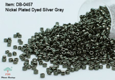 Miyuki Delicas 11/0 Nickel Plated Dyed Grey Green Seed Beads DB-457