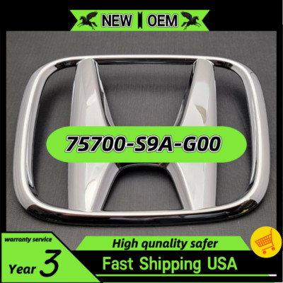 75700-S9A-G00 Grille Mounted Chrome Honda H Emblem Nameplate for Accord New