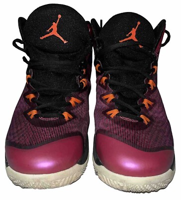 Jordan Super Fly Sz Pink Purple Teal Shoes Flight Plate