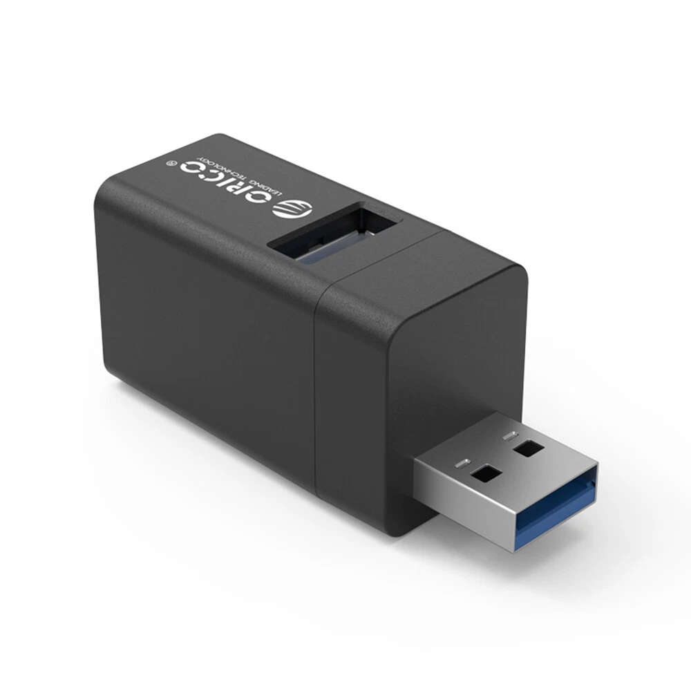 3-Port USB 3.0 Mini Hub Splitter for PC & Laptop - Free Drive